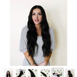 Jz styles tape in hair extensions - black licorice